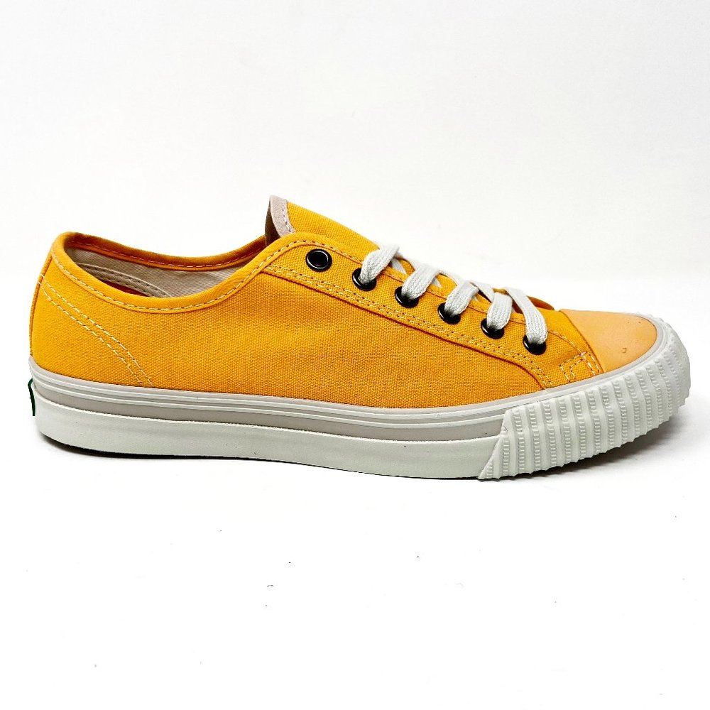 P.F. Flyers Women's Low-Top Canvas Sneakers - Orange With White Trim